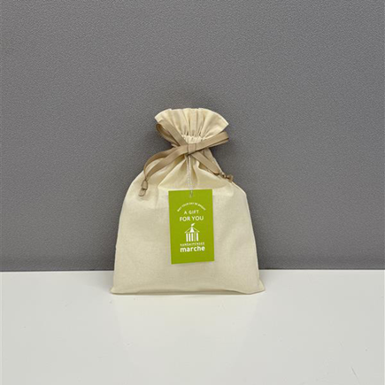 コットン巾着袋のSサイズの単体の写真