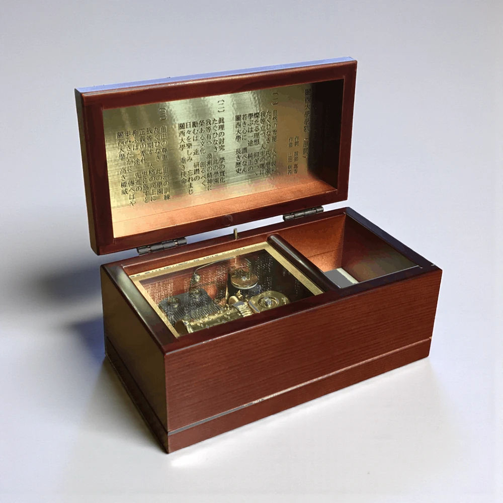 正直ドキドキしていました。関西大学学歌オルゴールの反響